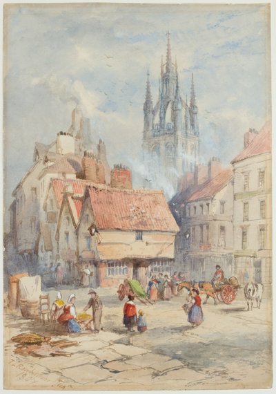 Middle Street, Newcastle upon Tyne by Thomas Charles Leeson Rowbotham